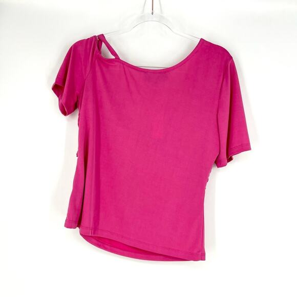 Sunday in Brooklyn Anthropologie Ruched Wrap Top Pink Size XL NWT - Picture 7 of 11